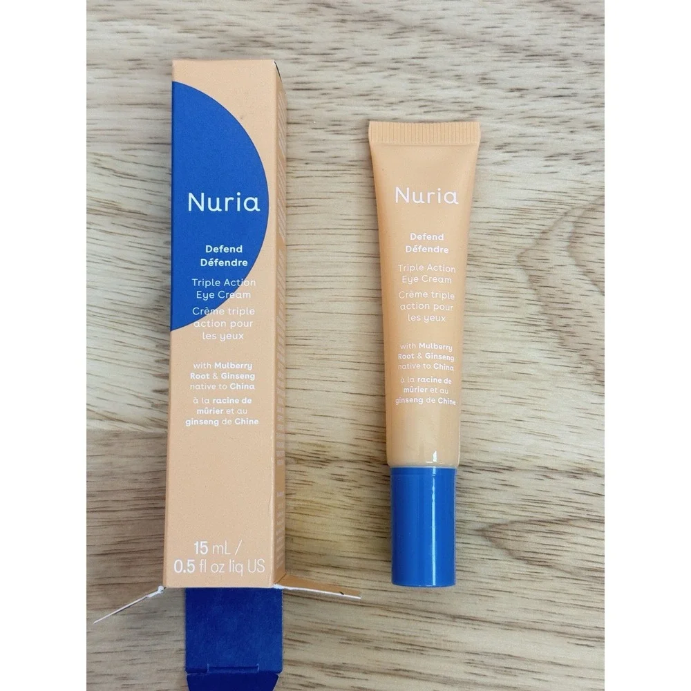 Nuria Defend Triple Action Eye Cream With‎ Mulberry Root & Ginseng Vegan New $40